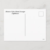 Historische Tybeinsel Leuchtturm Feiertagspostkarte (Rückseite)