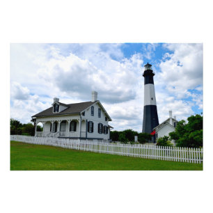 Historische Tybeinsel Leuchtturm Fotodruck