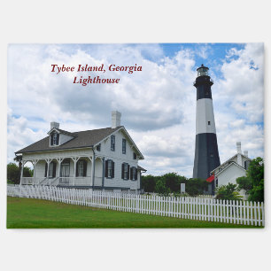 Historische Tybeinsel Leuchtturm Magnet
