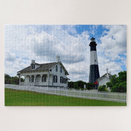 Historische Tybeinsel Leuchtturm Puzzle (Horizontal)