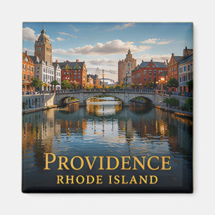 Historische Uferpromenade und Kunst in Providence Magnet