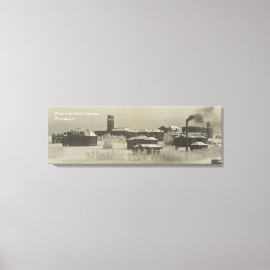 Historische Uni des Washingtoner Staat (WSU) Leinwanddruck (Vorderseite)