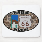 Historische US-Route 66 Flagstaff Arizona Mousepad (Vorne)
