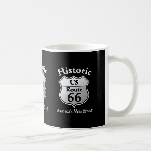 Historische US ROUTE 66 Kaffee-Tasse Kaffeetasse (Rechts)