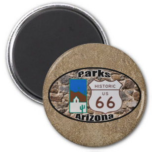 Historische US-Route 66 Parks Arizona Magnet