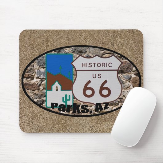 Historische US-Route 66 Parks Arizona Mousepad (Mit Mouse)