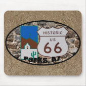 Historische US-Route 66 Parks Arizona Mousepad (Vorne)