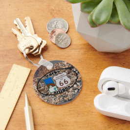 Historische US-Route 66~Parks, Arizona Schlüsselanhänger