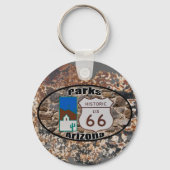 Historische US-Route 66~Parks, Arizona Schlüsselanhänger (Vorderseite)