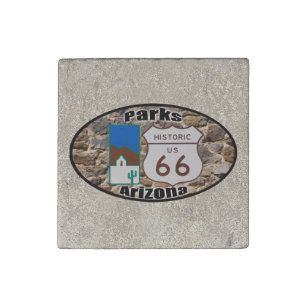 Historische US-Route 66 Parks Arizona Stein-Magnet