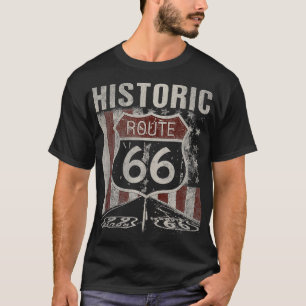 Historische USA Route 66 Highway Vintage America R T-Shirt