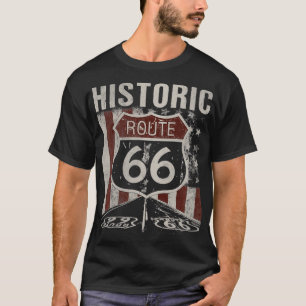 Historische USA Route 66 Highway Vintage America R T-Shirt