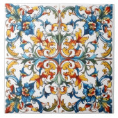 Historische Villa Floral Tile Fliese (Vorderseite)