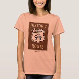 Historische Weg US-Landstraße 99 (Kalifornien) T-Shirt