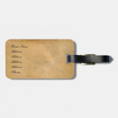 Historische Weltkarte 1799 Gepäckanhänger (Rückseite horizontal)