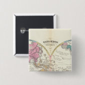 Historische Weltkarte 3 Button (Vorne & Hinten)