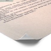 Historische Wetterkarte Poster (Ecke)