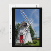 Historische Windmühle Postkarte (Vorne/Hinten)