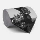 Historische Zug-Krawatte, Schwarzweiss Krawatte (Gerollt)