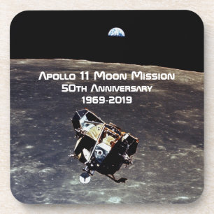 Historischer Apollo 11 Moon Mission 50 Jahre Jubil Getränkeuntersetzer