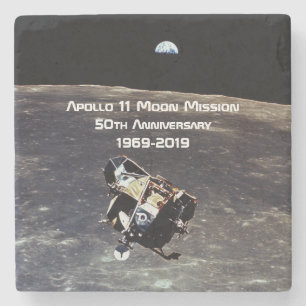 Historischer Apollo 11 Moon Mission 50 Jahre Jubil Steinuntersetzer