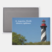 Historischer Augustiner Leuchtturm von Florida Magnet (Vorderseite/Rückseite)