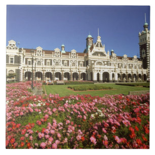 Historischer Bahnhof, Dunedin, Neuseeland Fliese