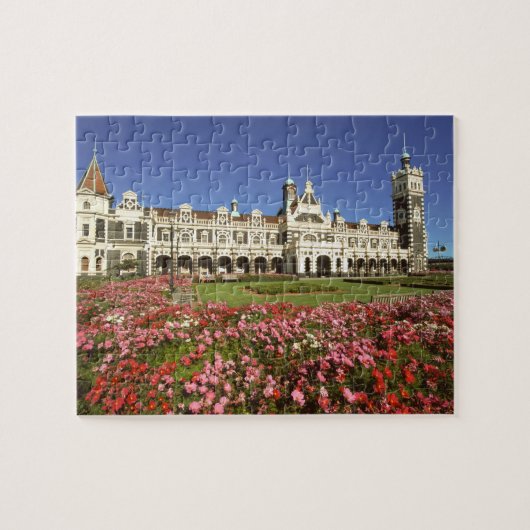 Historischer Bahnhof, Dunedin, Neuseeland Puzzle (Horizontal)
