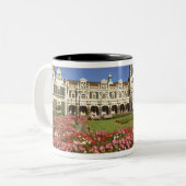 Historischer Bahnhof, Dunedin, Neuseeland Zweifarbige Tasse (Vorderseite Links)