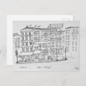 Historischer Bezirk Alfama | Lissabon, Portugal Postkarte (Vorne/Hinten)