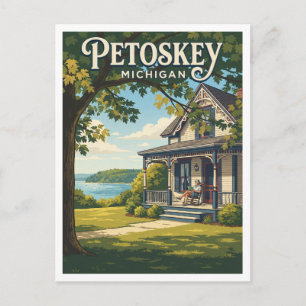Historischer Bezirk Bay View Petoskey Michigan Postkarte