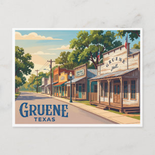 Historischer Bezirk Gruene New Braunfels Texas Postkarte