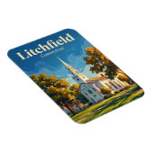 Historischer Bezirk Litchfield Connecticut Magnet (Rechte Seite)