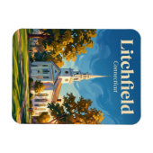 Historischer Bezirk Litchfield Connecticut Magnet (Horizontal)