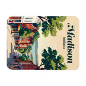 Historischer Bezirk Madison Indiana Magnet (Horizontal)
