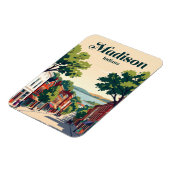 Historischer Bezirk Madison Indiana Magnet (Linke Seite)