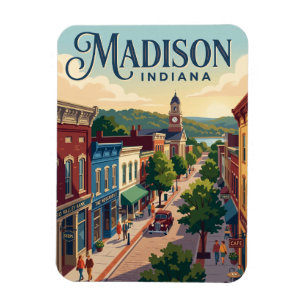 Historischer Bezirk Madison Indiana Magnet
