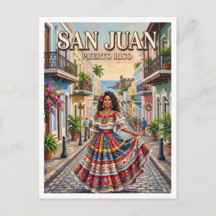 Historischer Bezirk San Juan Puerto Rico Postkarte