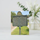 Historischer Bezirksmarker Dade City Florida Postkarte (Stehend Vorderseite)