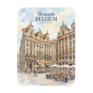 Historischer Brüsseler Grand Place Magnet