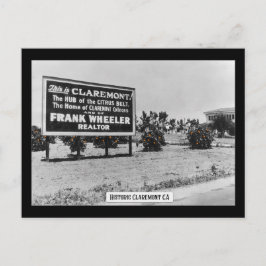 Historischer Claremont - Postkarte