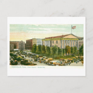 Historischer Court Square, Nashville, Tennessee Postkarte