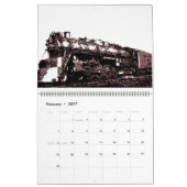 Historischer Dampf-Lokomotivkalender Kalender (Feb 2027)