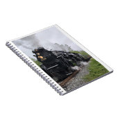 Historischer Dampfdrucker Motor Nickelplatte Spira Notizblock (Rechte Seite)