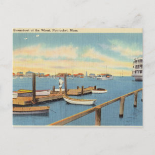 Historischer Dampfschiffkai, Nantucket, Massachuse Postkarte