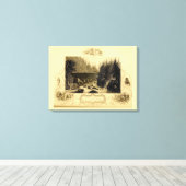 Historischer Erie Canal Bicentennial Leinwanddruck (Insitu (Holzboden))