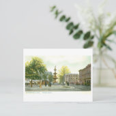 Historischer Fountain Square, Springfield, Ohio Postkarte (Stehend Vorderseite)