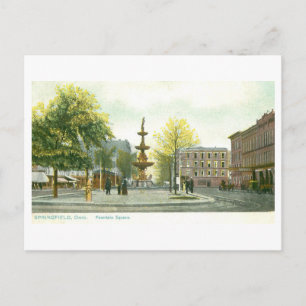 Historischer Fountain Square, Springfield, Ohio Postkarte