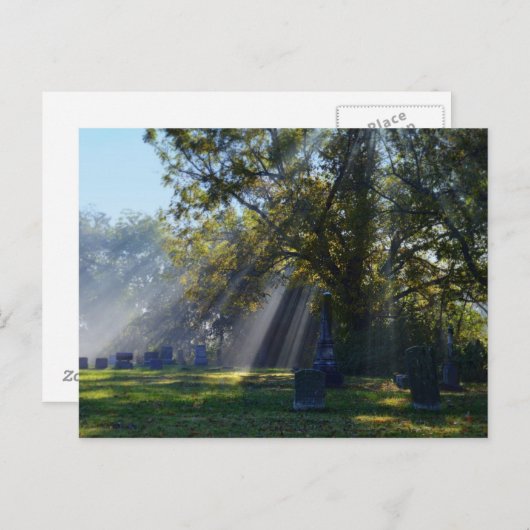 Historischer Friedhof Siblei in Fort Osage, Missou Postkarte (Vorne/Hinten)