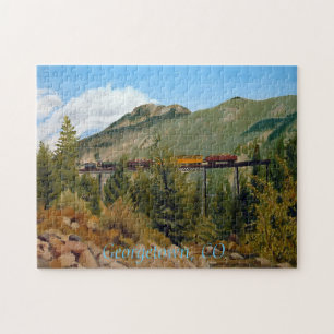 Historischer Georgetown Colorado Dampfzug Puzzle